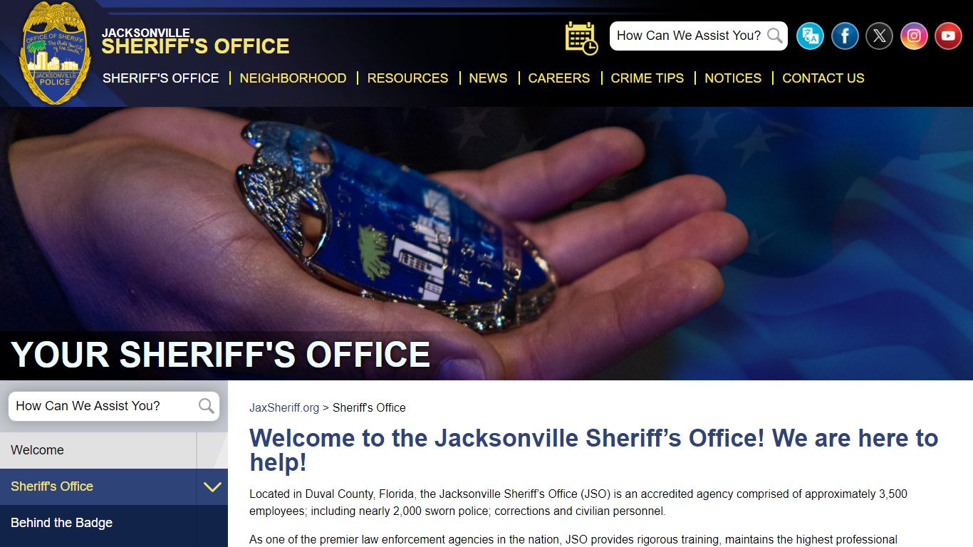 Sheriff T.K. Waters - Jacksonville Sheriff's Office